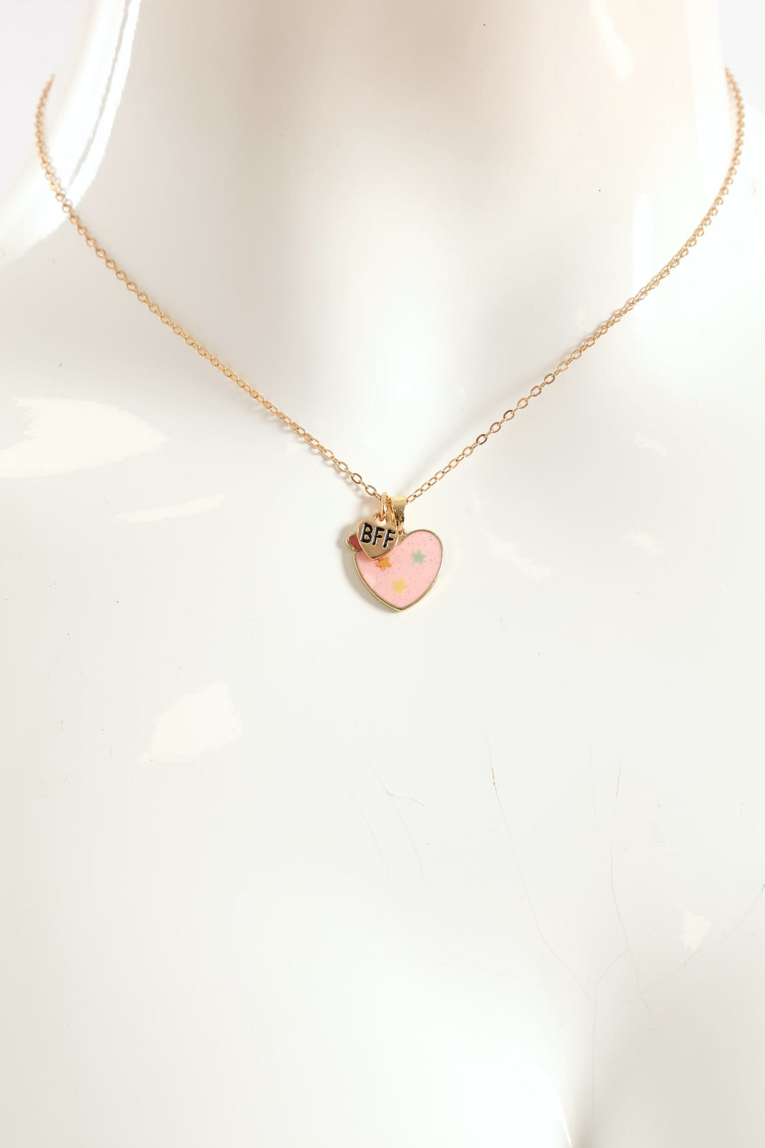 Girls Hearts Bff Necklaces - Multi