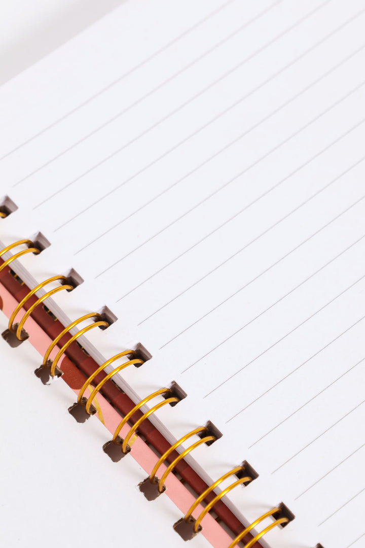 Cherry Print 80 Page Ring Binder Notebook - Pink