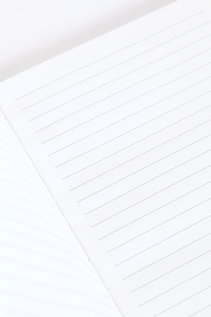 Floral Print 80 Page Notebook - Navy