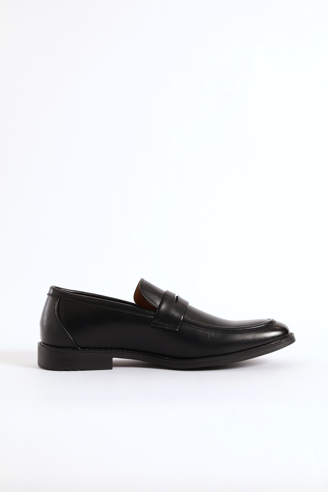Penny Moccasin Formal Slip On - Black
