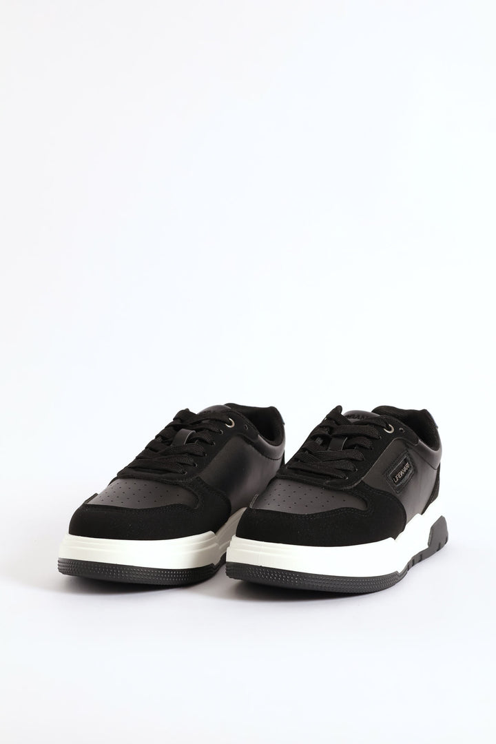Jagged 1 Wax Nubuck Sneaker - Black