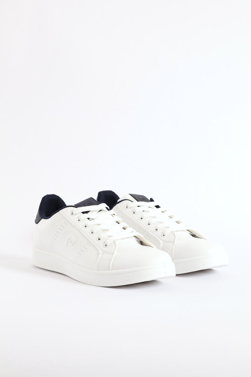 Basic Lace Up Court Sneaker - White