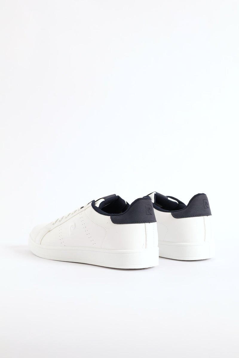 Basic Lace Up Court Sneaker - White