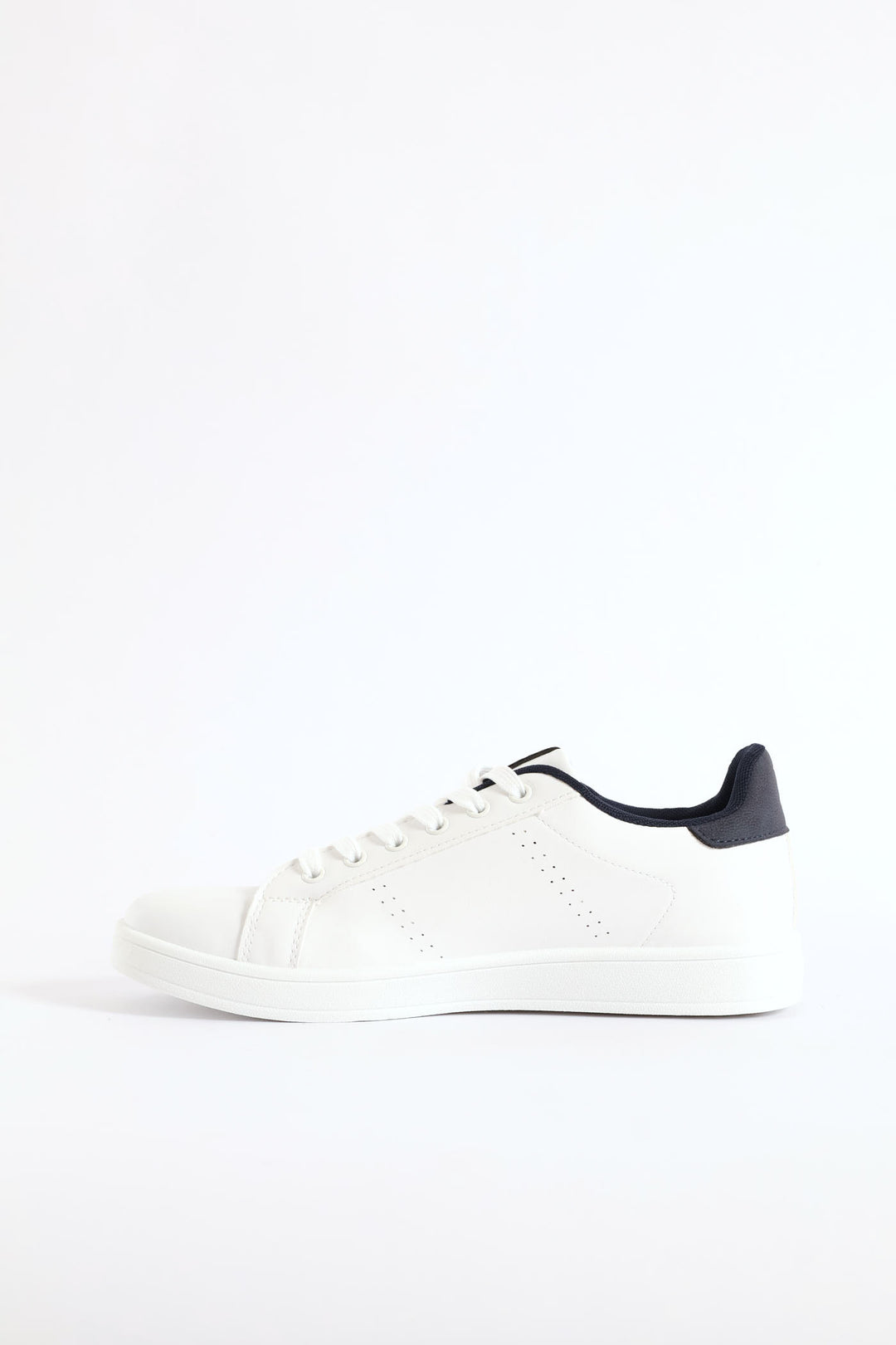 Basic Lace Up Court Sneaker - White
