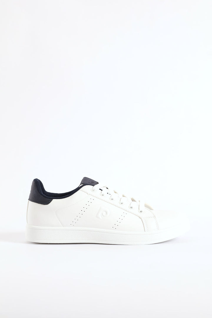 Basic Lace Up Court Sneaker - White