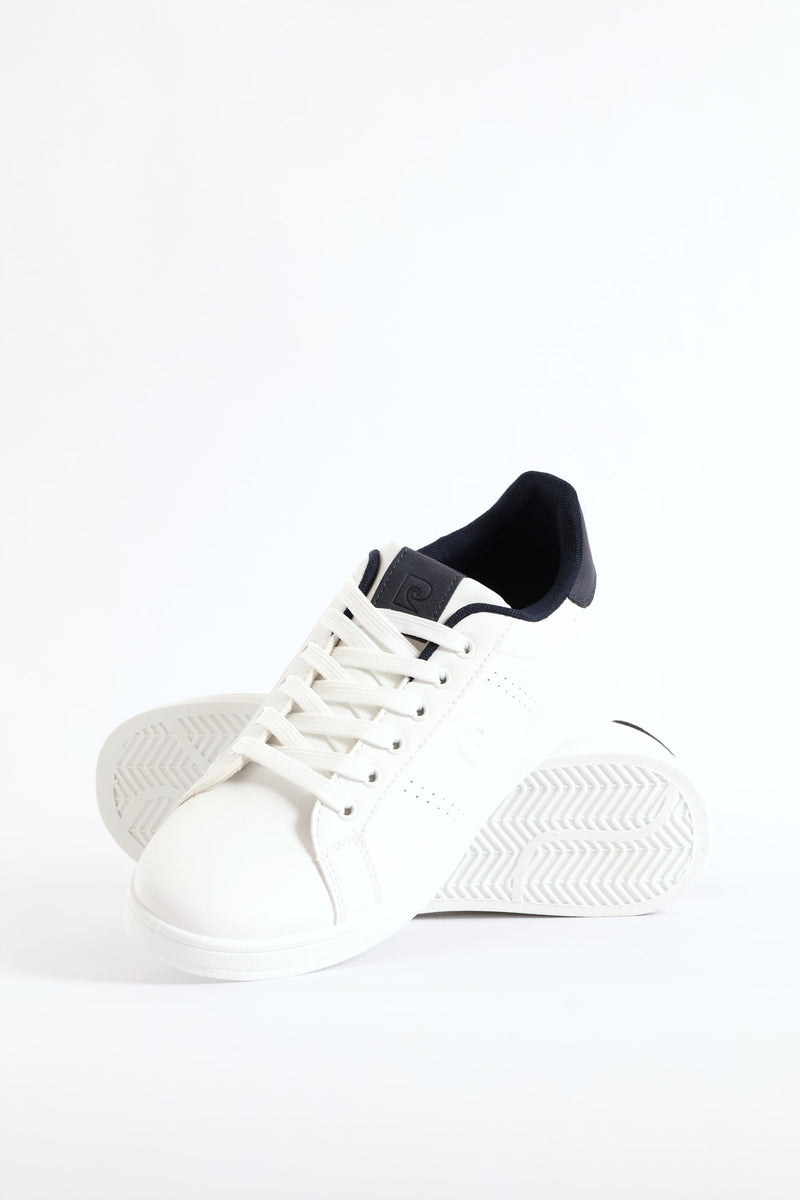 Basic Lace Up Court Sneaker - White