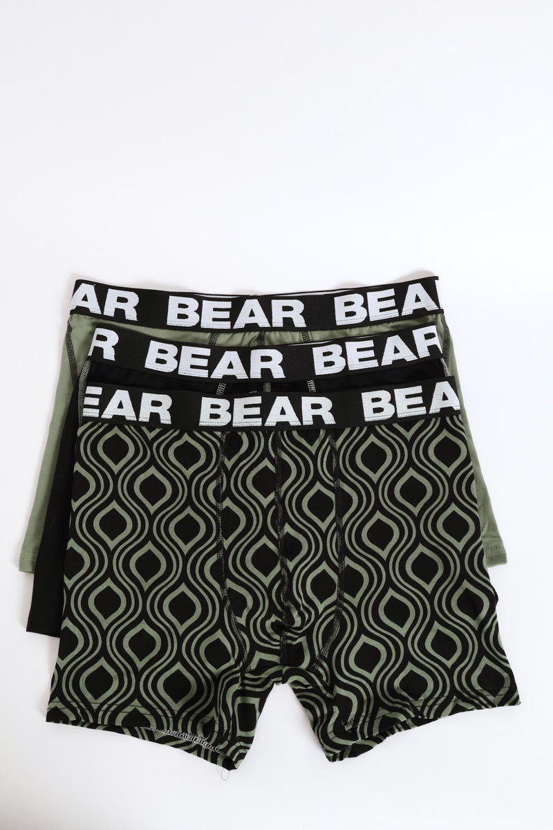 3 Pack Oriental Print Fashion Bodyshorts - Multi