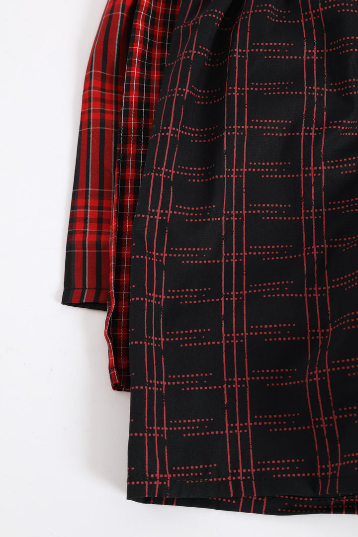 3 Pack Design Boxers - Red