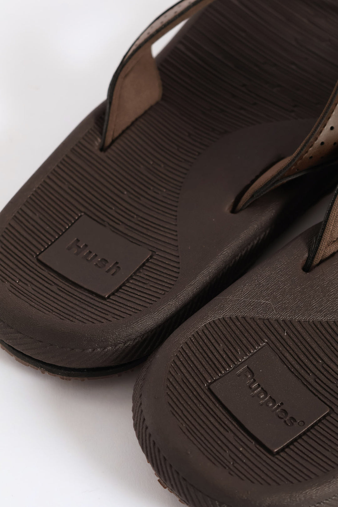 Strut Wide Vamp Sandal - Brown