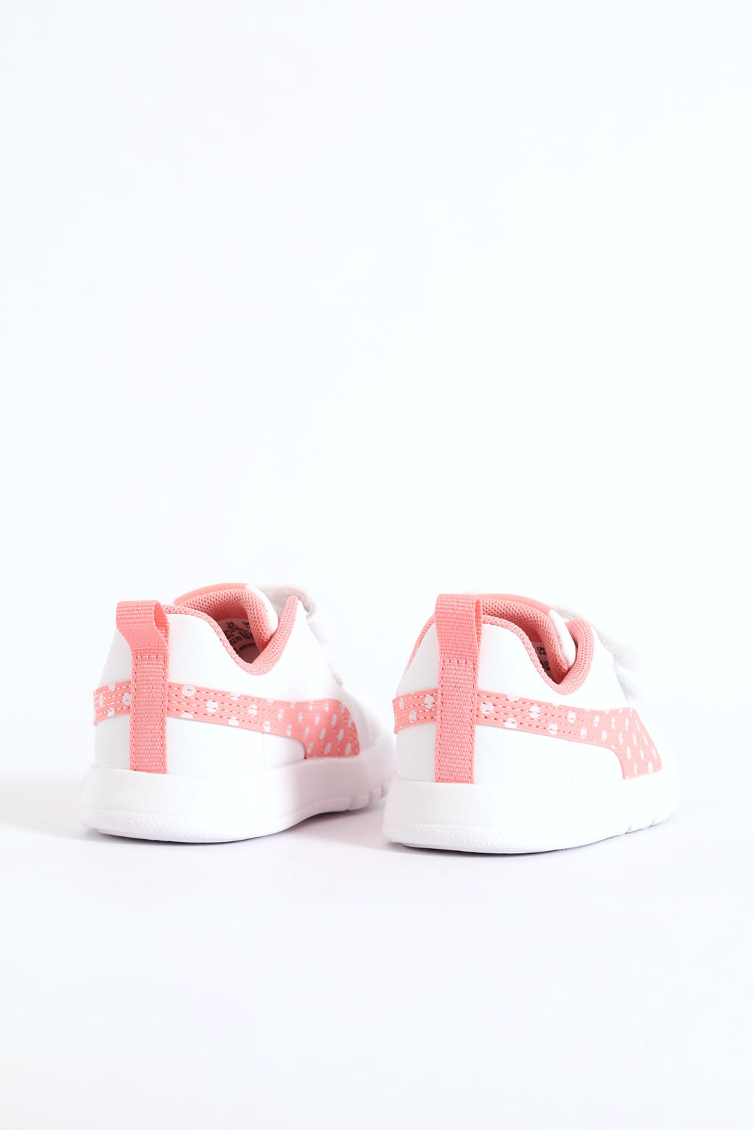 Pre-Girls Courtflex V3 Dotty V Sneaker - White/Pink