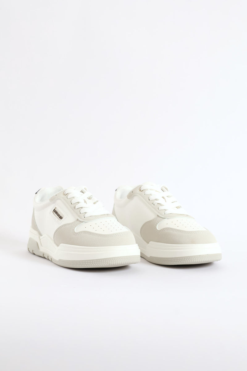 Jagged 1 Wax Nubuck Sneaker - White