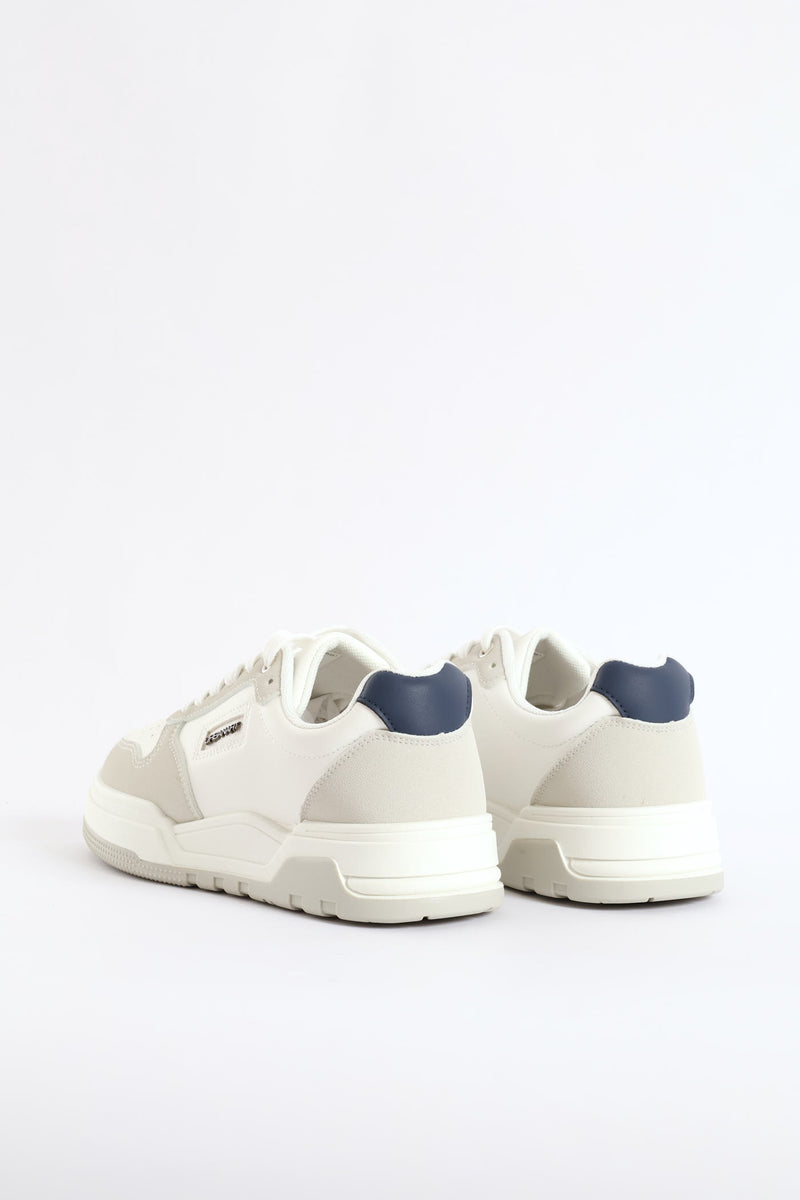 Jagged 1 Wax Nubuck Sneaker - White