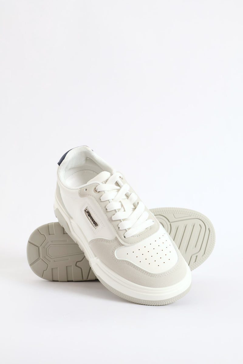 Jagged 1 Wax Nubuck Sneaker - White
