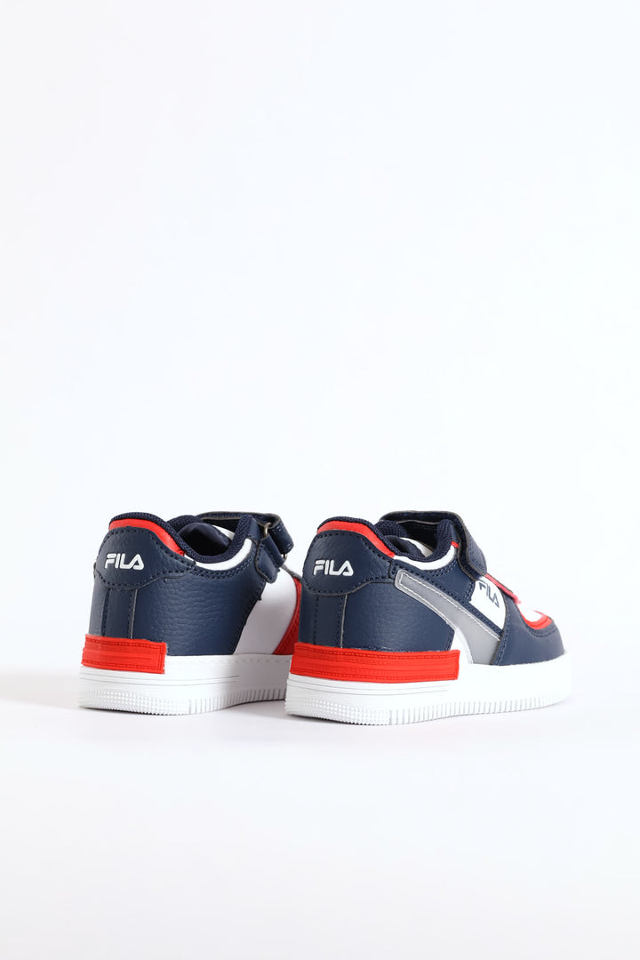 Pre-Boys Riley Sneaker - Navy/Red