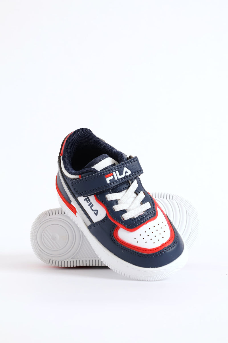 Pre-Boys Riley Sneaker - Navy/Red