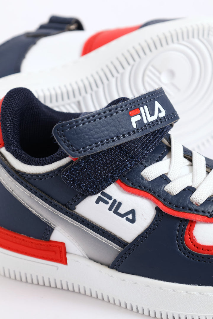 Pre-Boys Riley Sneaker - Navy/Red