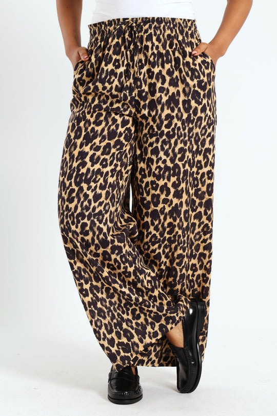 Theodore Leopard Print Pant
