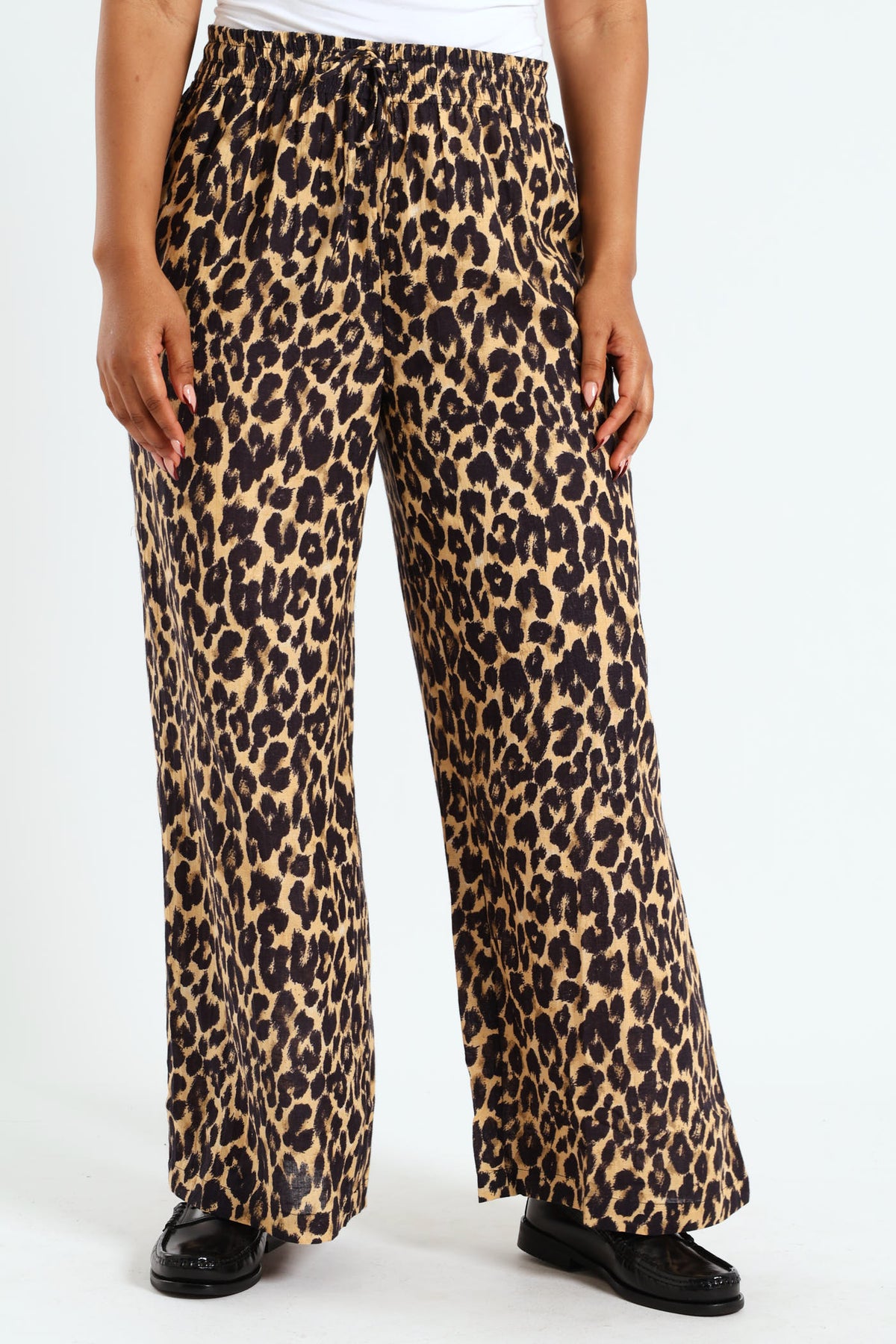 Ladies Leopard Print Pant - Beige – Edgars