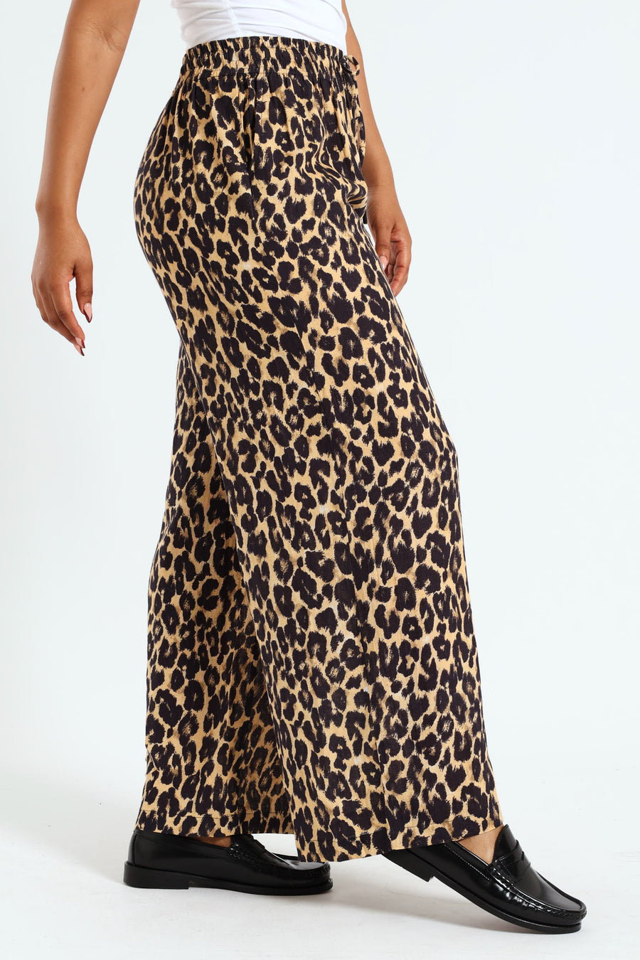 Ladies Leopard Print Pant - Beige – Edgars