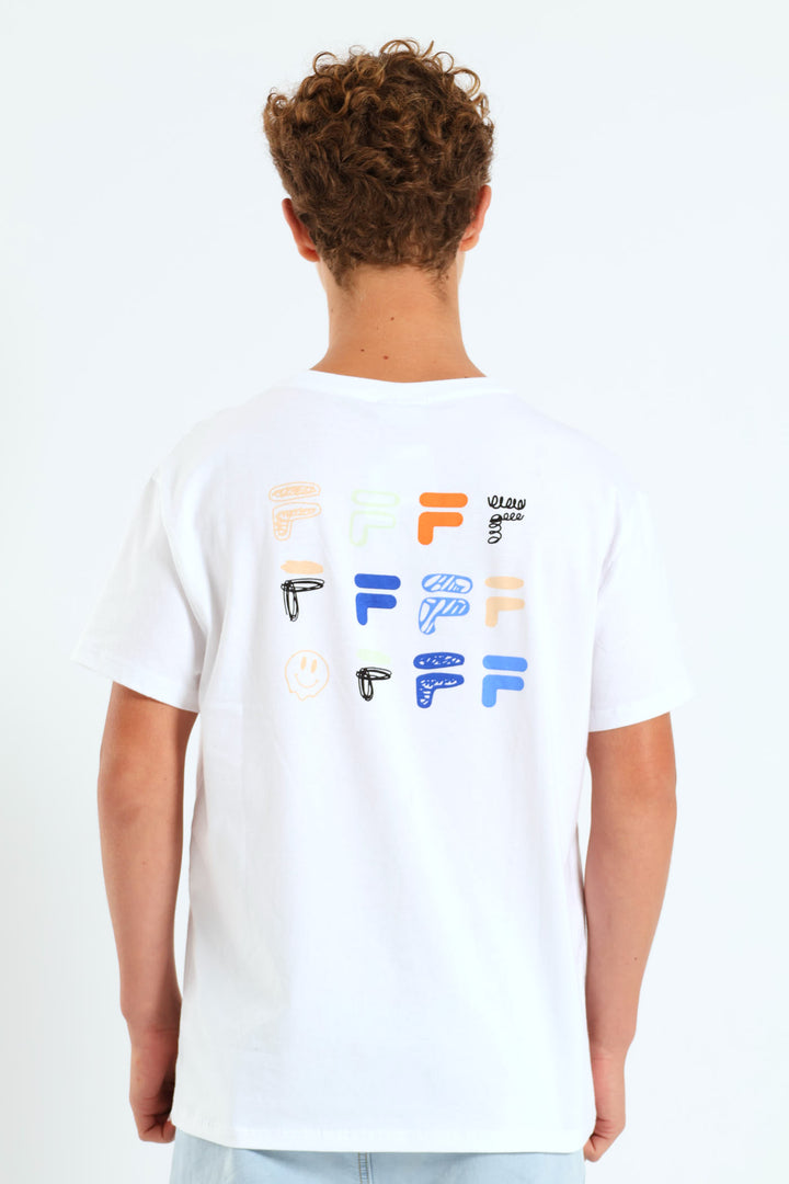 Boys Turner Oversized T-Shirt - White