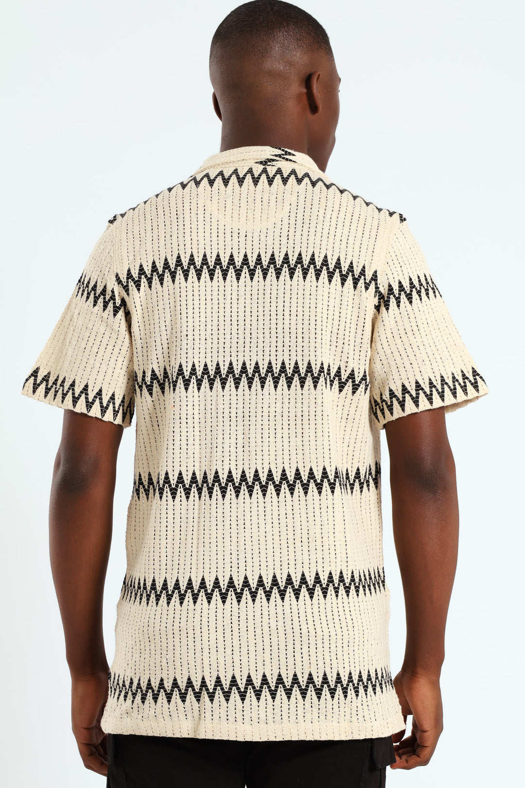 Crochet Knit Shirt - Off White
