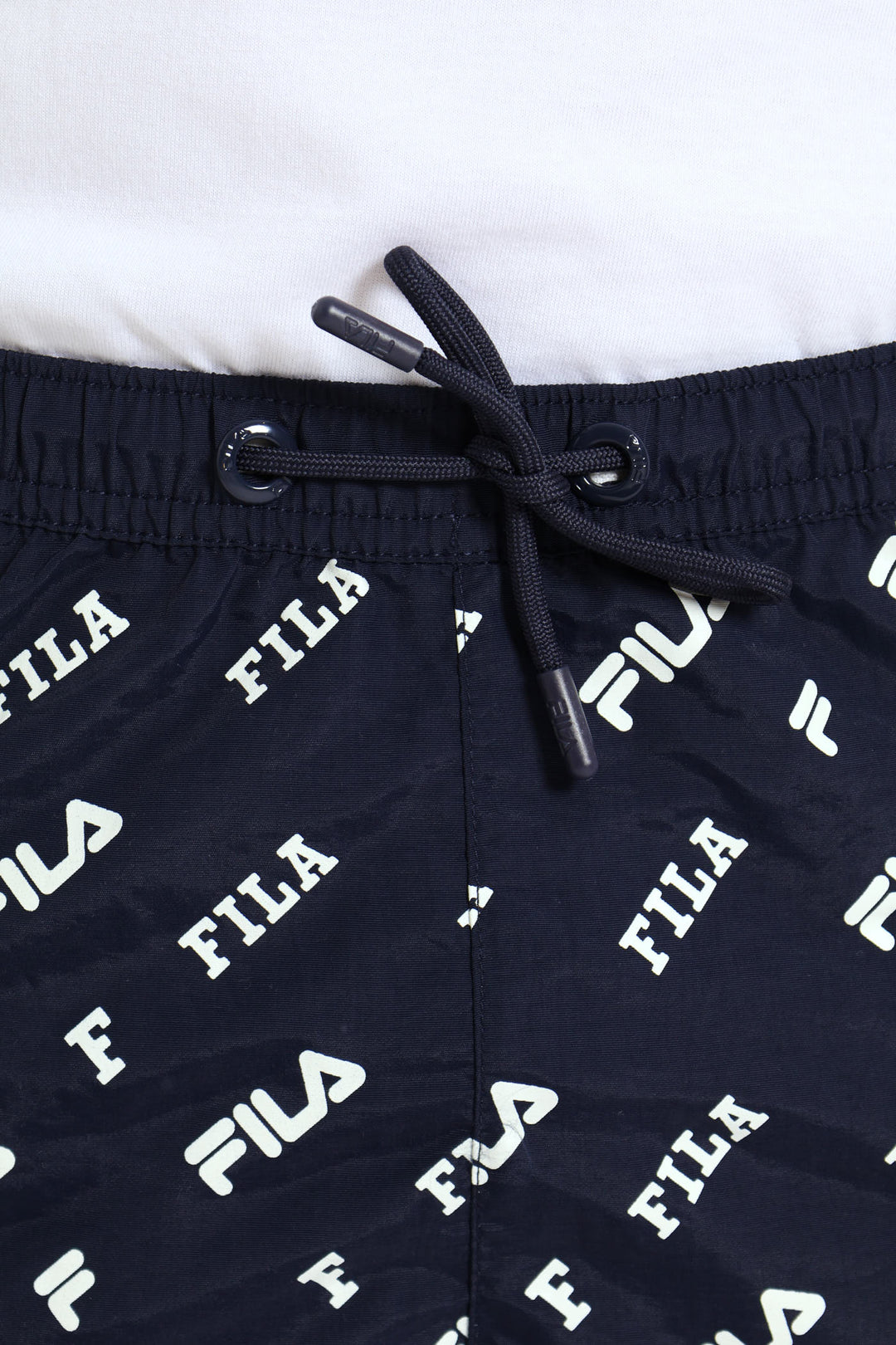 Boys Nylon Print Shorts - Blue