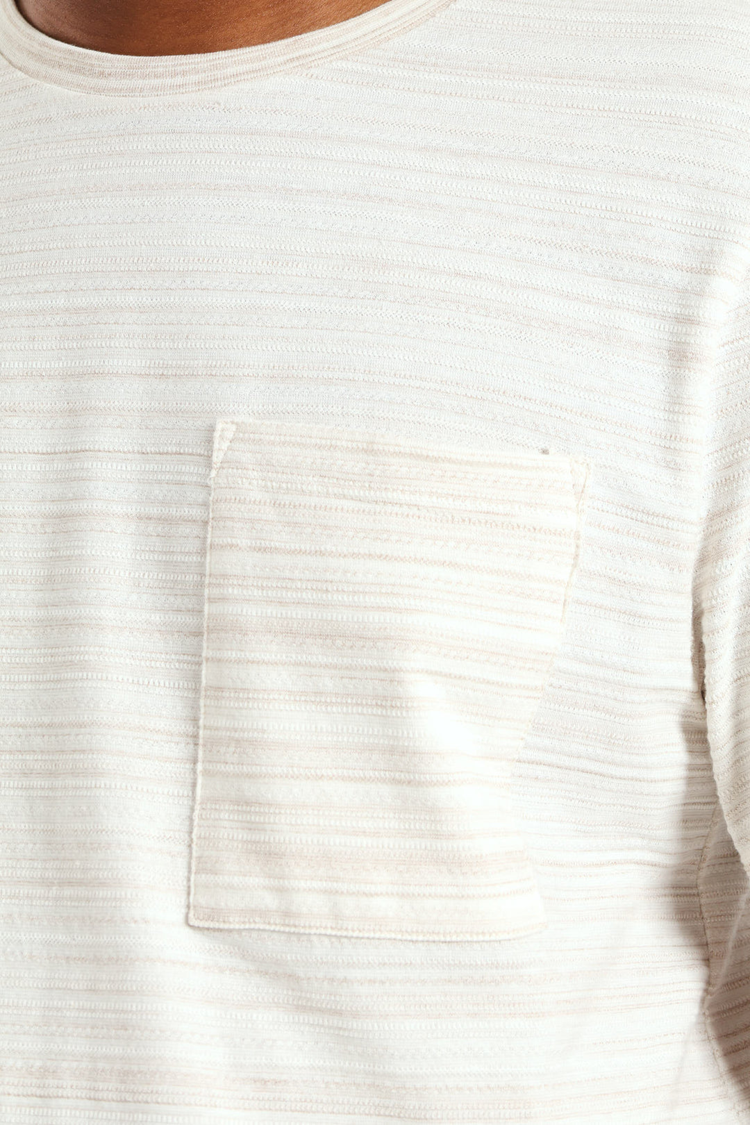 Surface Interest Tee & Shorts PJ Set - Beige