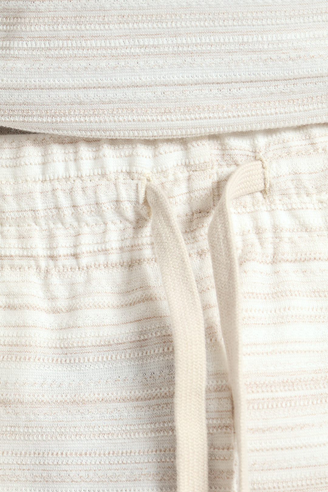 Surface Interest Tee & Shorts PJ Set - Beige