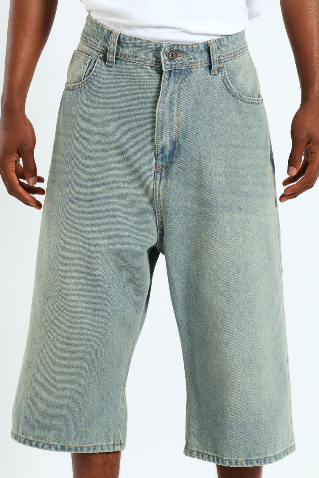Baggy Denim Short - Light Wash