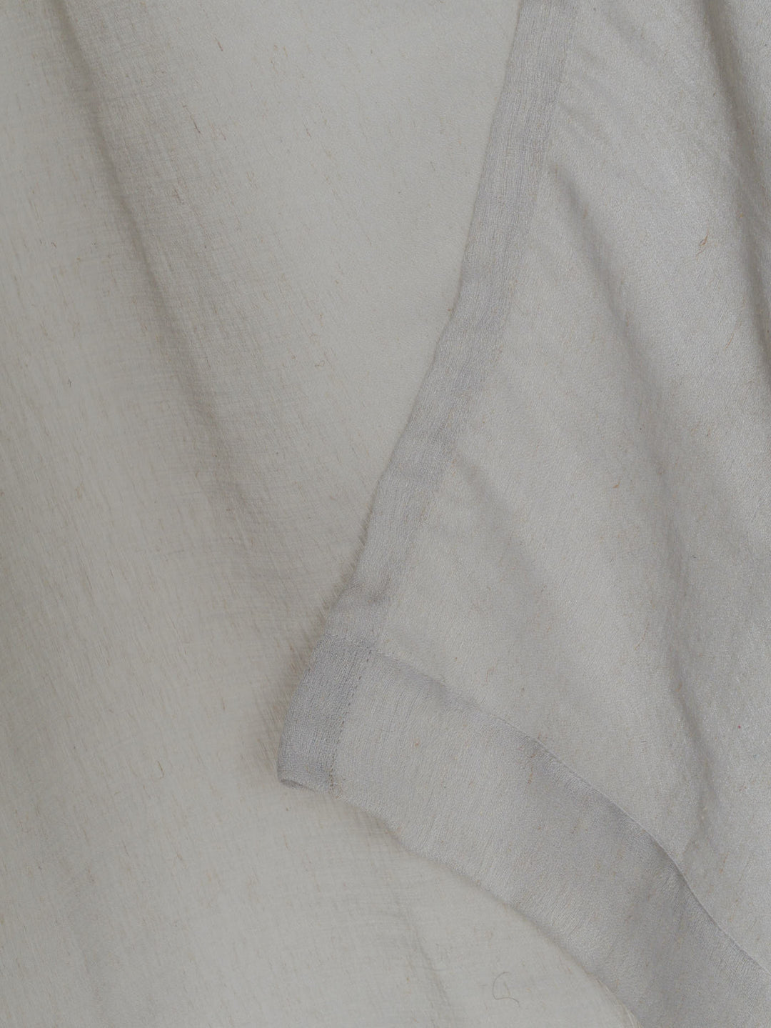 Taped Standard Length Sheer Textured Curtain - Grey