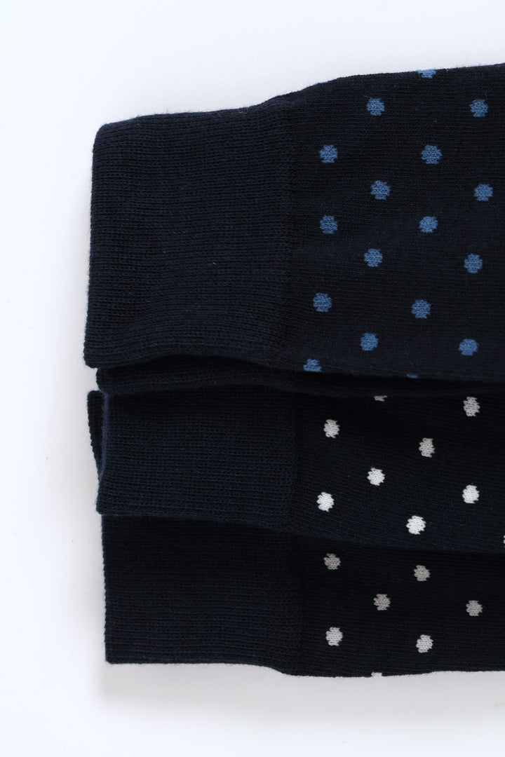 3 Pack Fashion Anklet Sock - Dark Blue