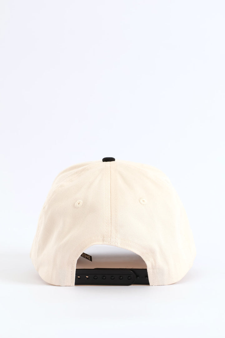 Colour Block Cap - Black/Beige
