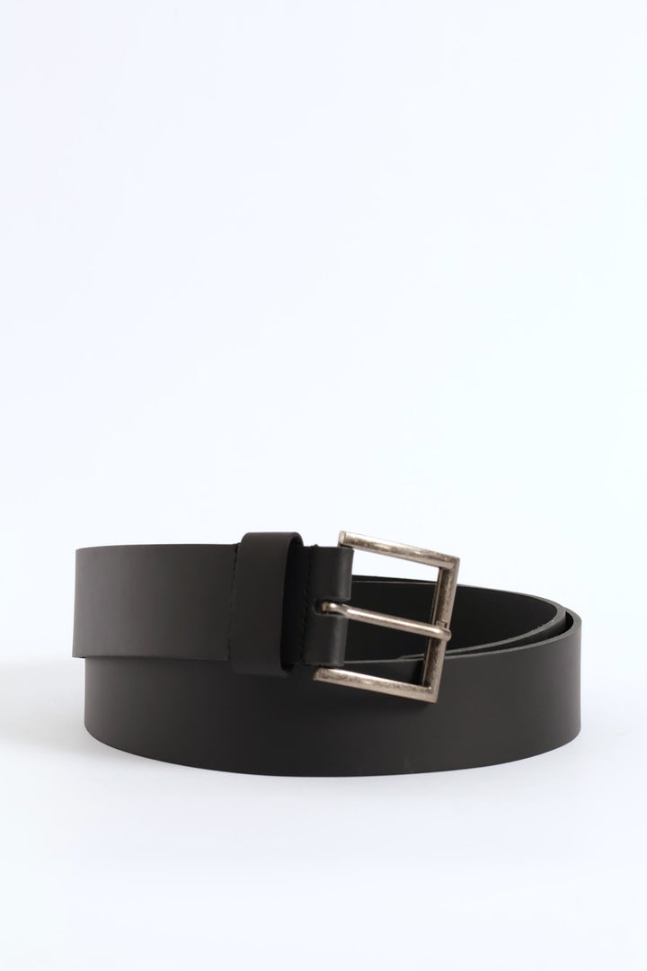Simple Plain Belt - Black