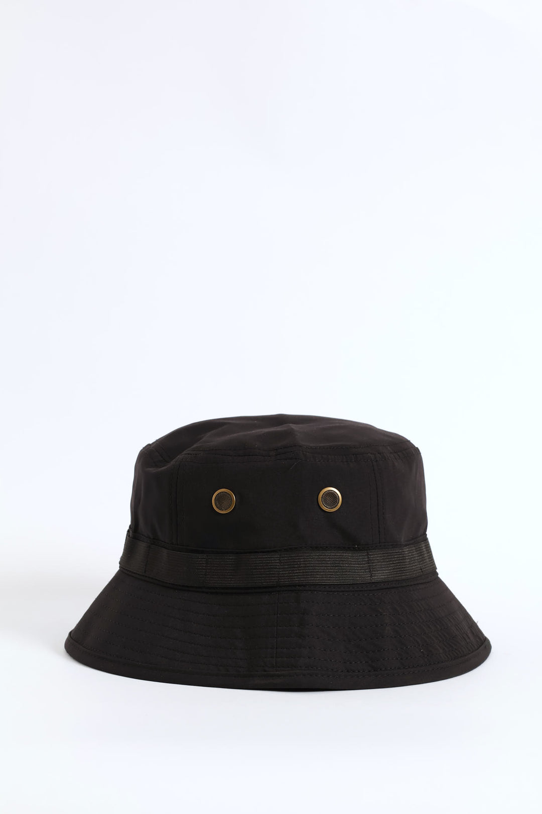 Drawstring Bucket Hat - Black
