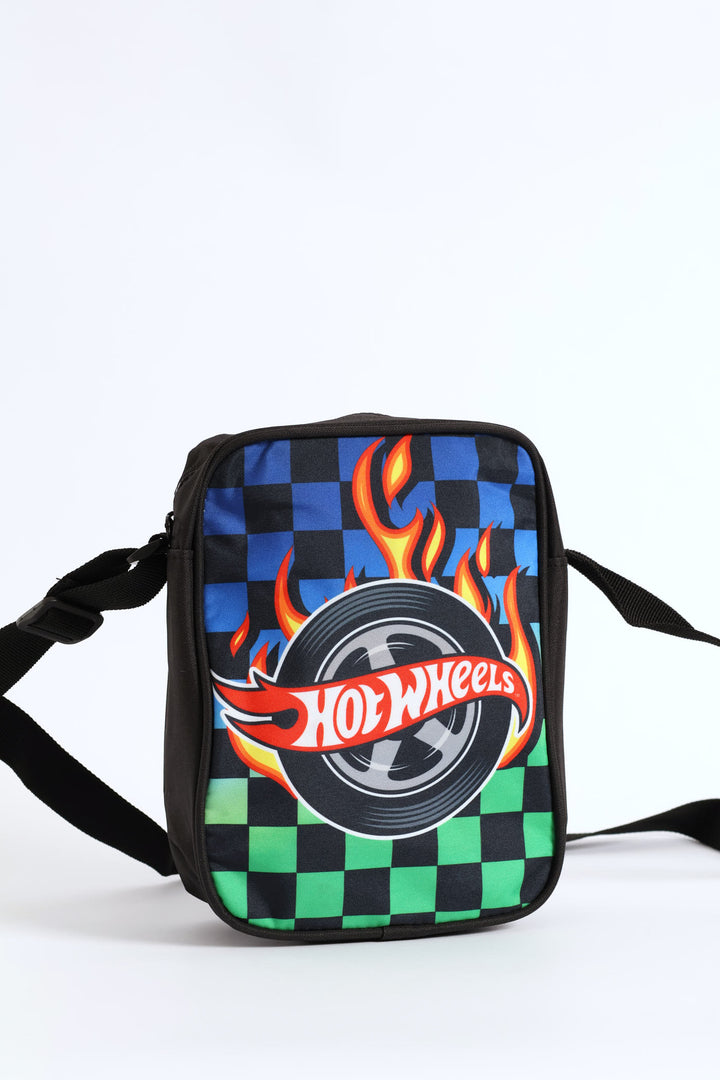 Pre-Boys Hotwheels Crossbody Bag - Black