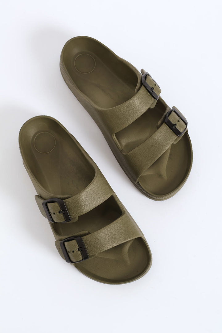 Boys Moulded Health Sandal - Olive
