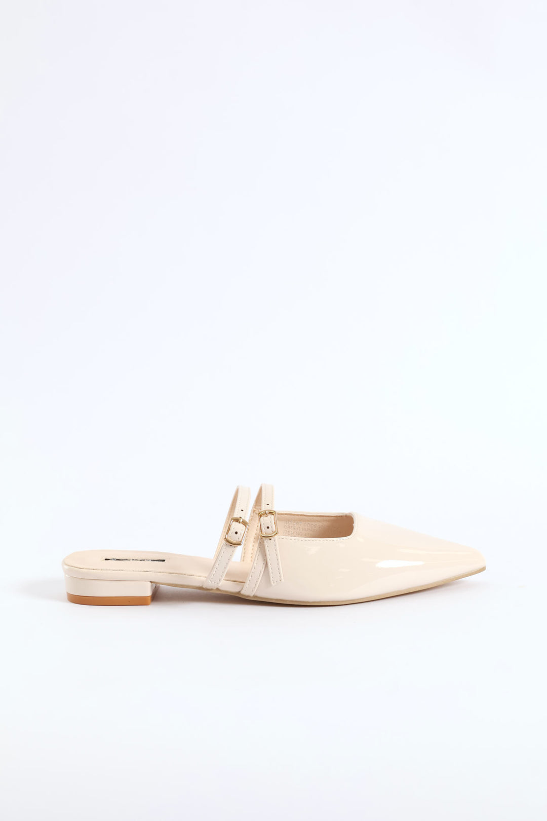 Pointy Double Strap Mule - Off White