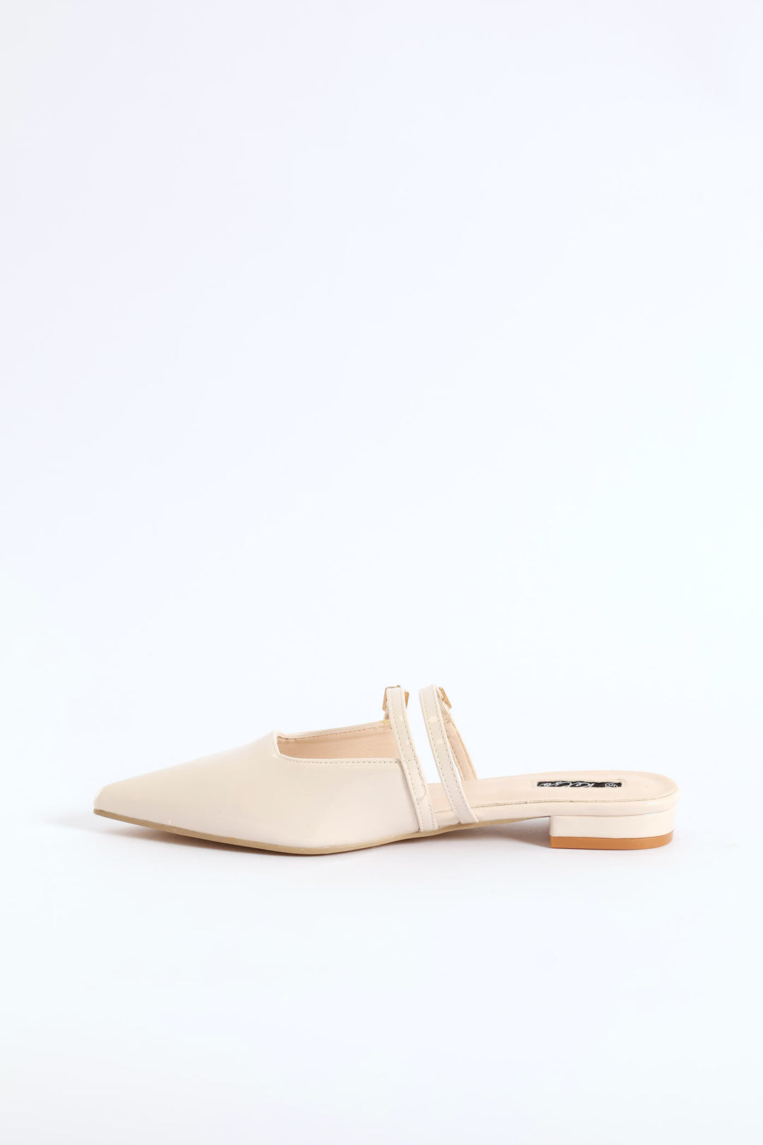 Pointy Double Strap Mule - Off White