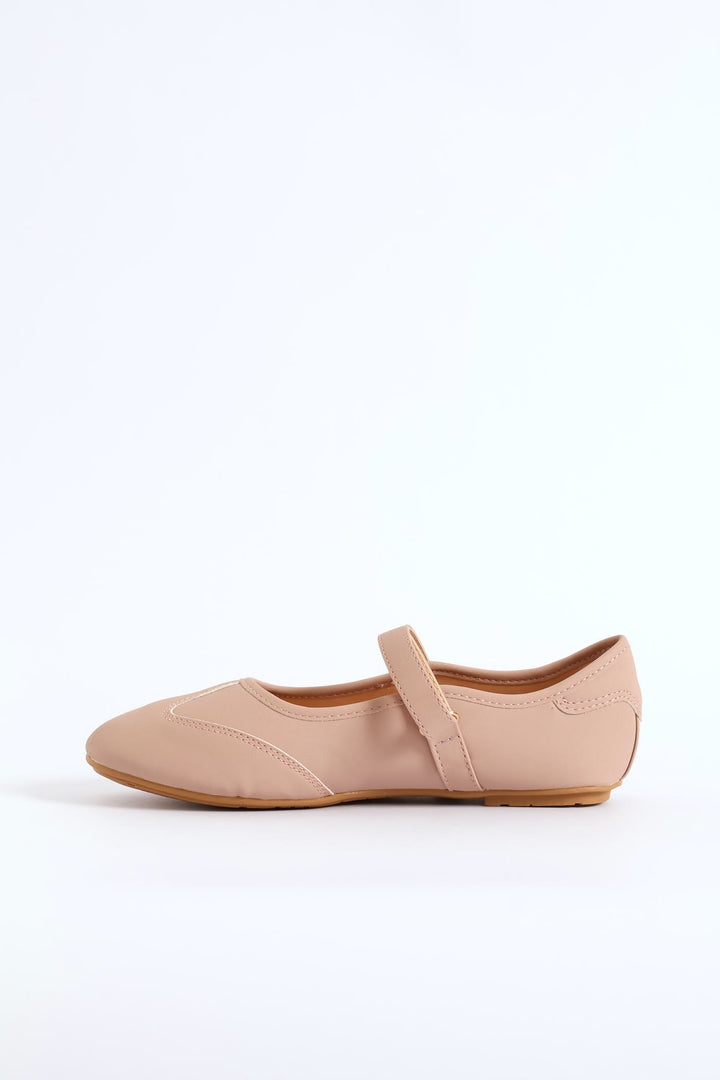 Girls Sporty Pump - Light Pink