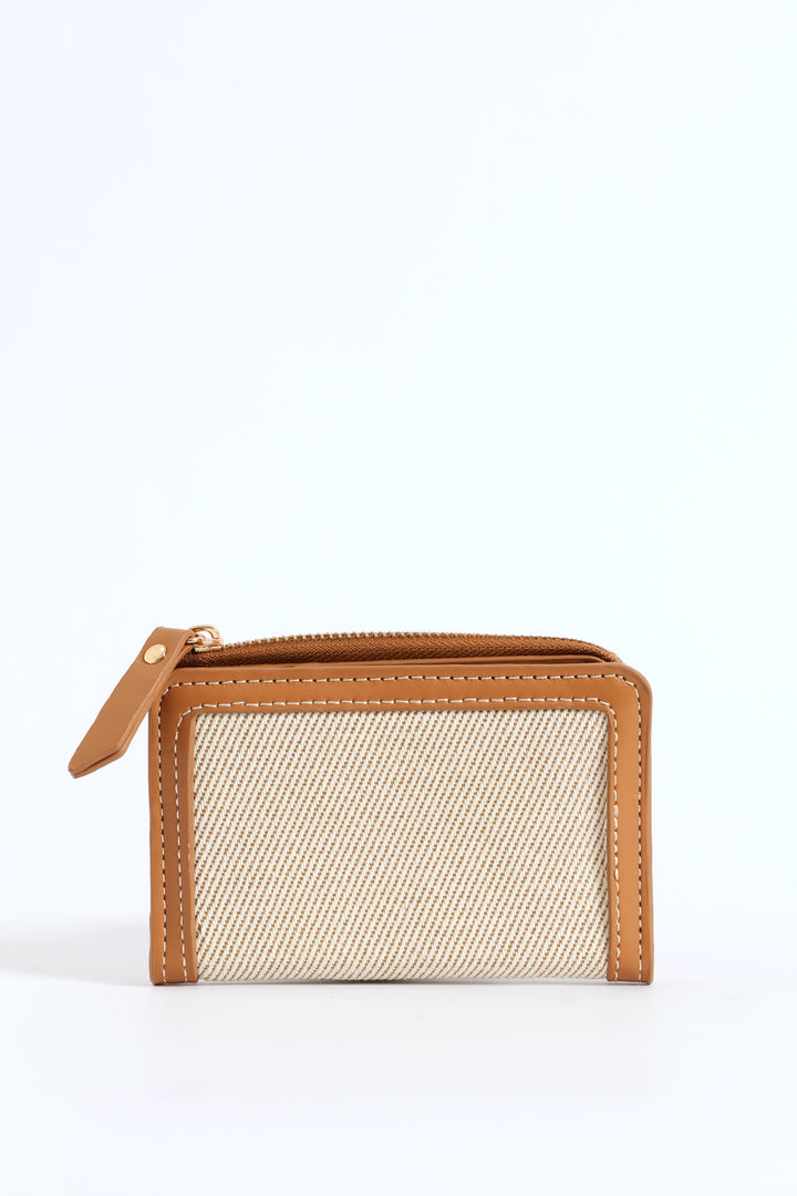 Canvas BiFold Purse - Tan