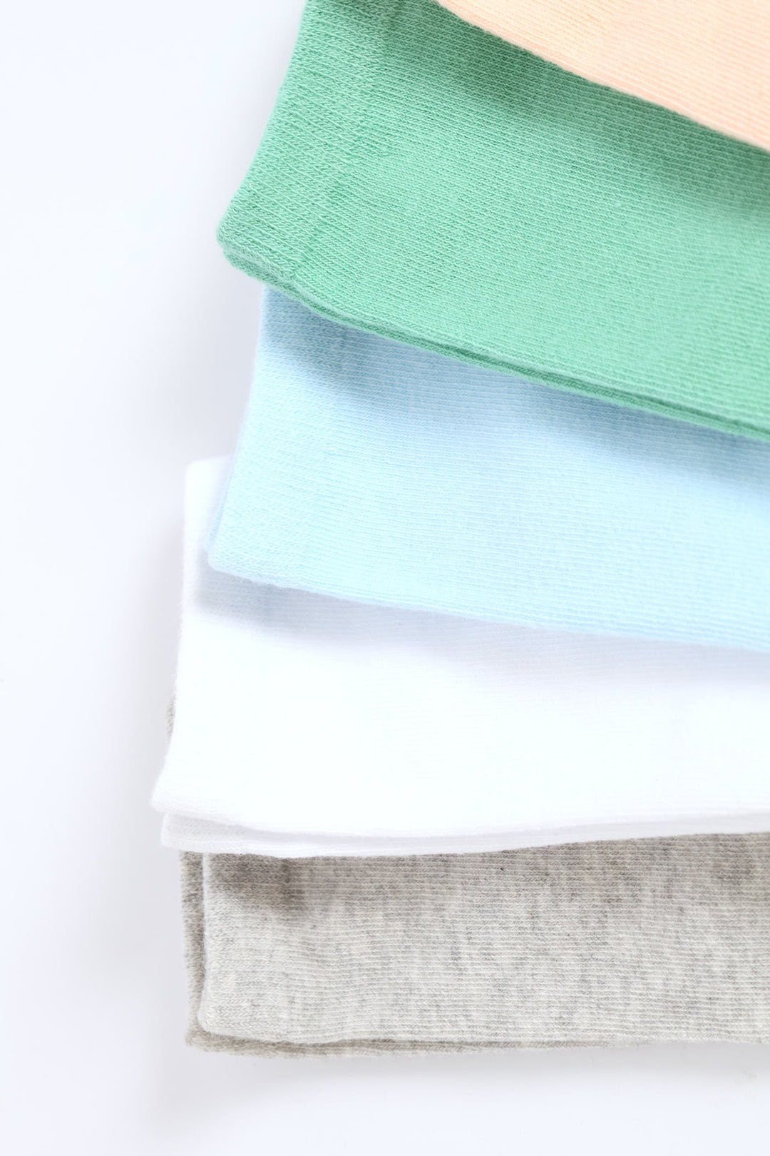 Girls 5 Pack Plain Anklet Socks - Multi