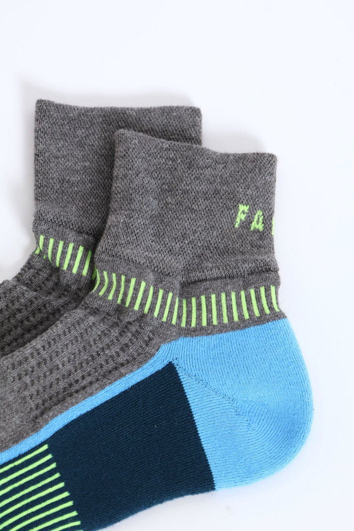 Stride Anklet Socks - Grey