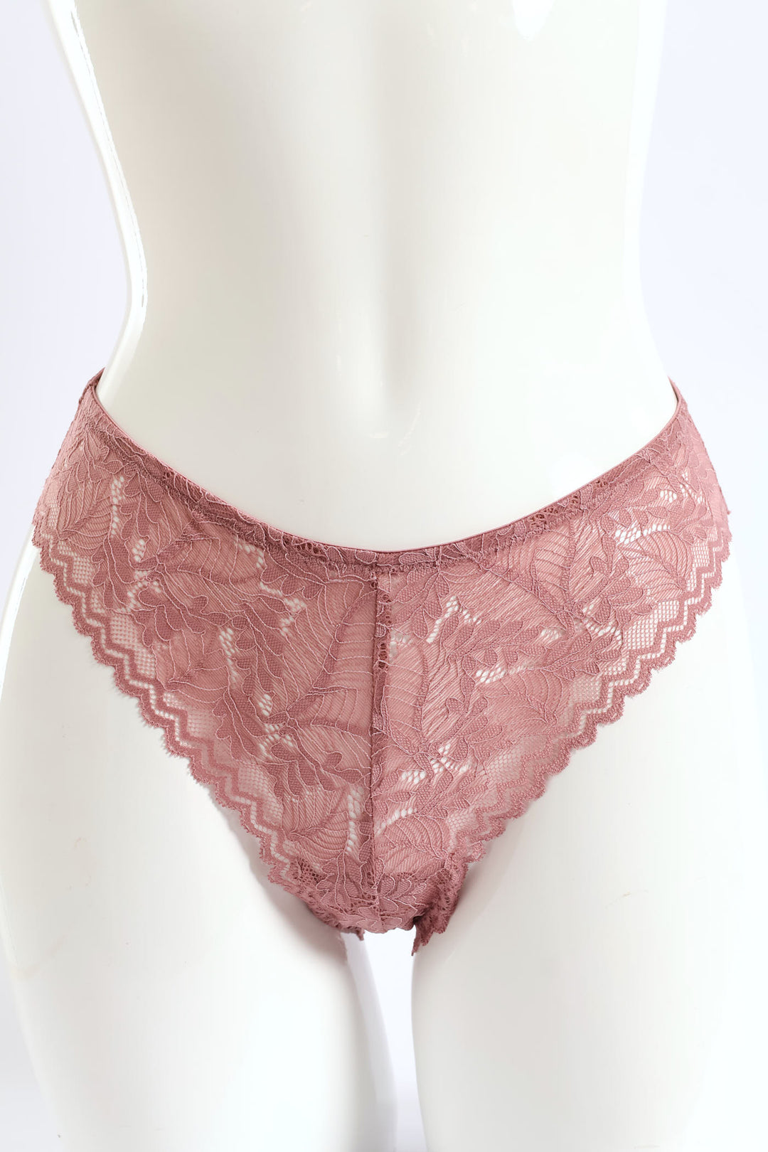 3 Pack Lace Brazilian Panties - Rose/Coastal/Fudge
