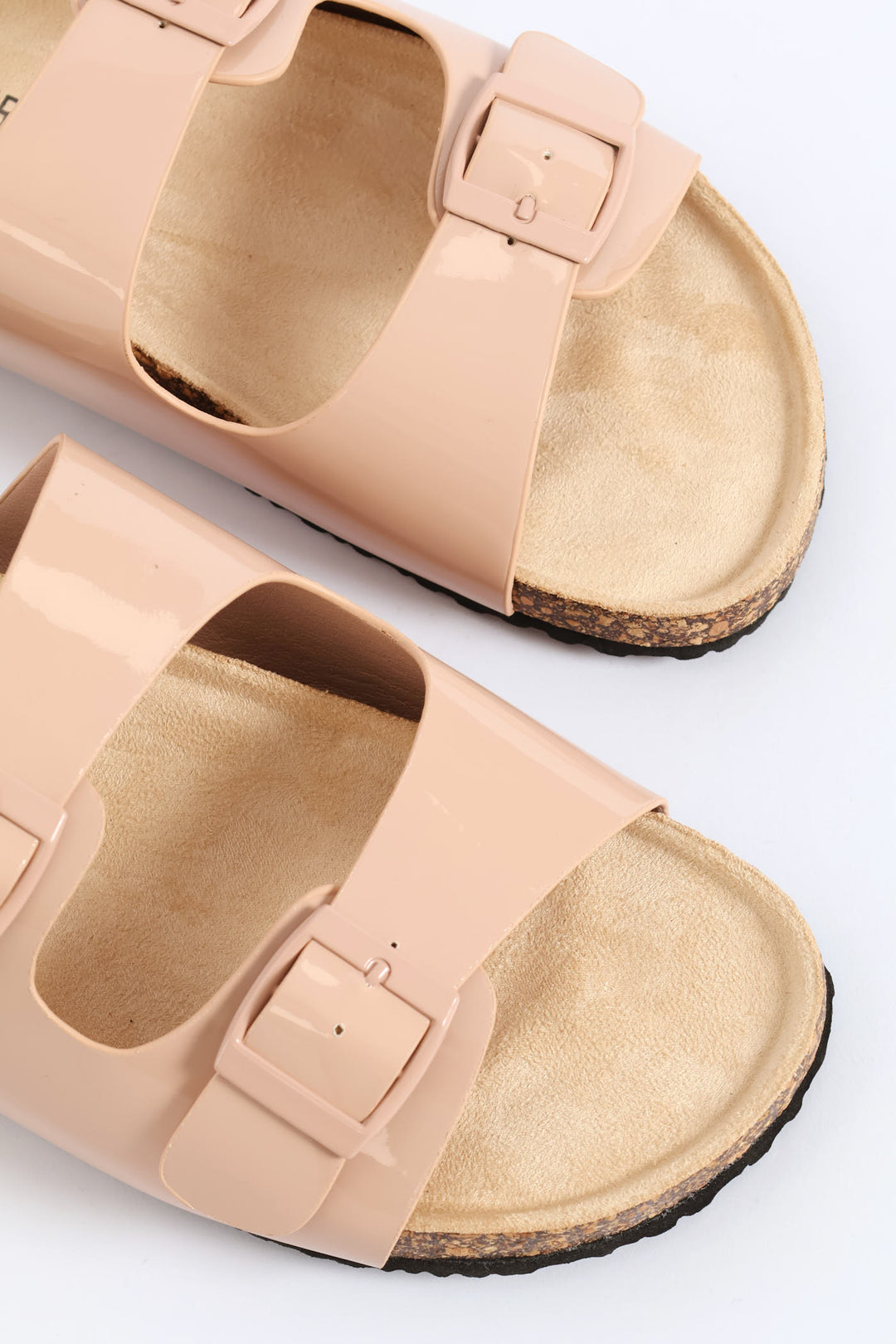 2 Strap Footbed Sandal - Beige