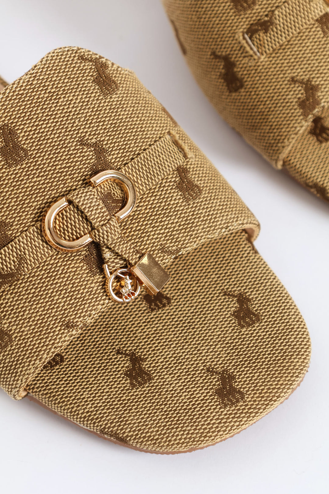 Block Mule Heel - Stone