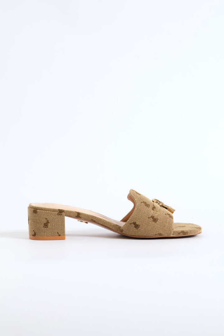 Block Mule Heel - Stone