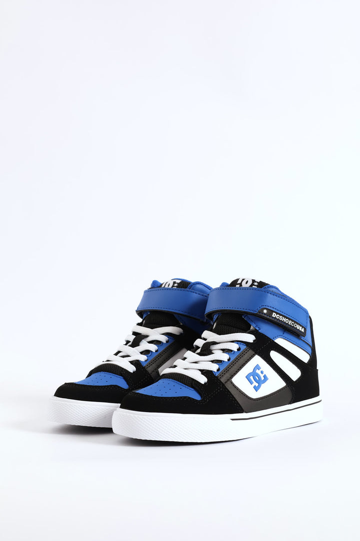 Boys Pure Hitop Ev Dc Sneaker - Black/Navy