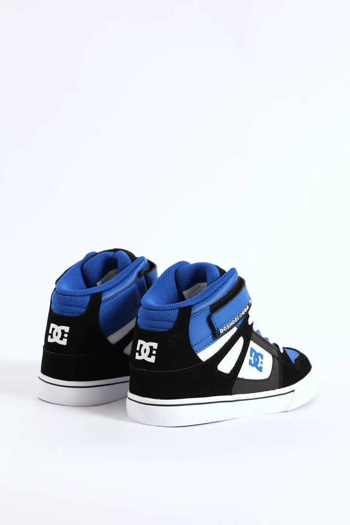 Boys Pure Hitop Ev Dc Sneaker - Black/Navy