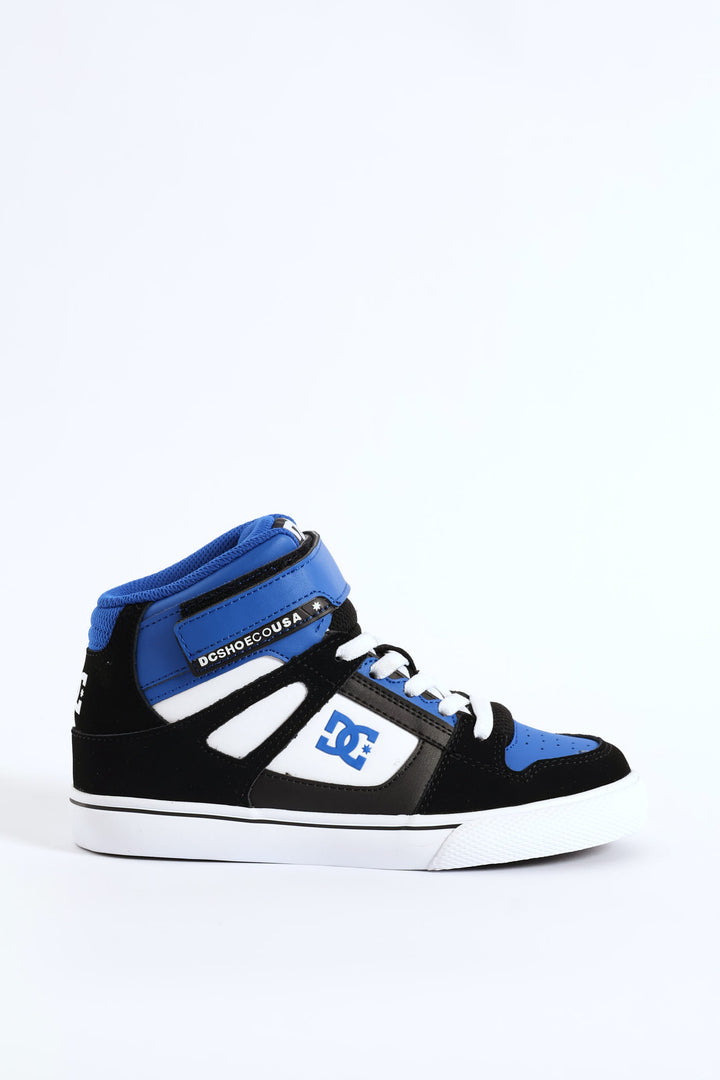 Boys Pure Hitop Ev Dc Sneaker - Black/Navy