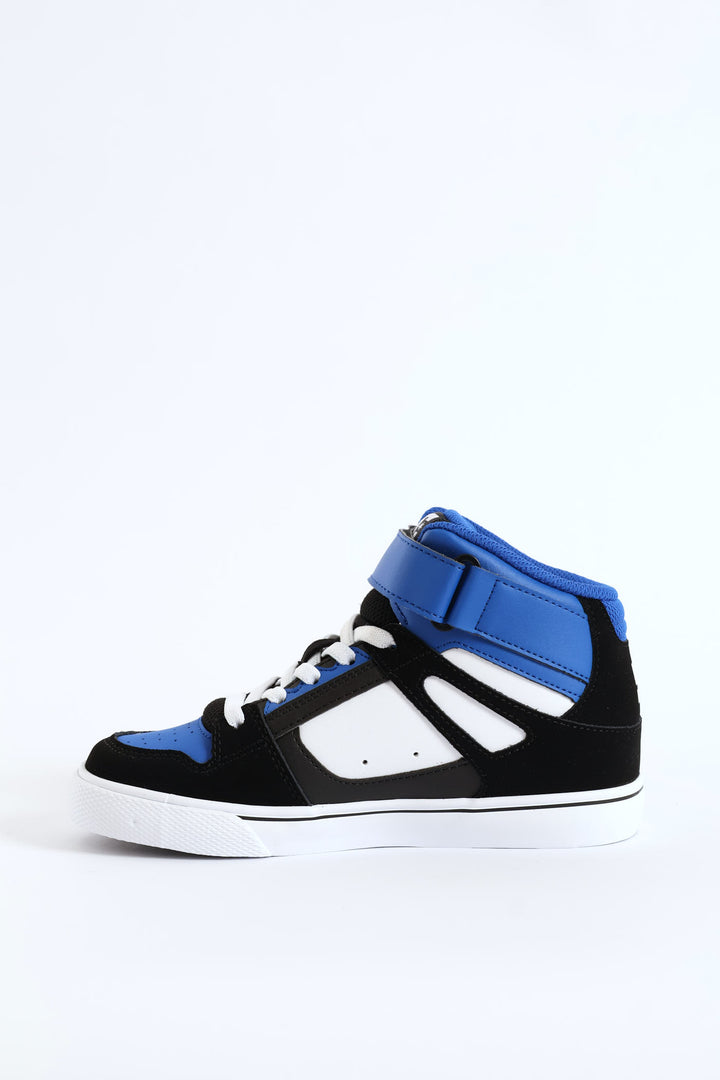 Boys Pure Hitop Ev Dc Sneaker - Black/Navy